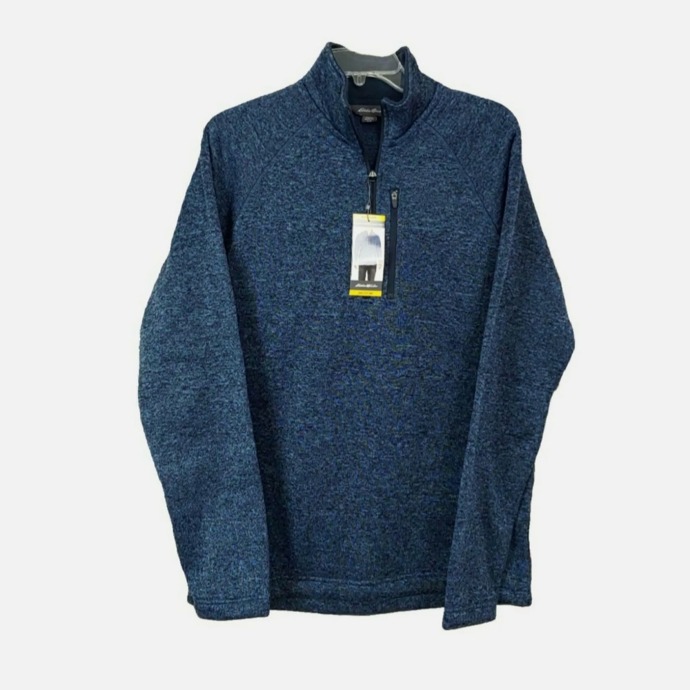 NWT Eddie Bauer Mens M Radiator 1/2 Zip Fleece Top - Picture 2 of 5